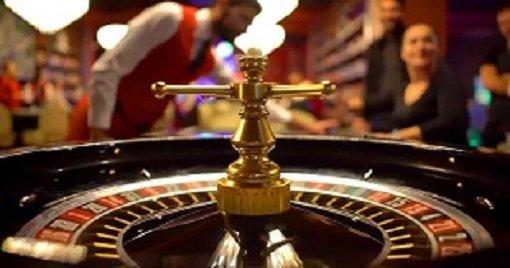 Live casino dealer at blackjack table with multi-camera setup